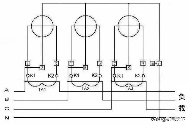 高压带电显示器电气原理接线图,电气接线图同一元件的各部分