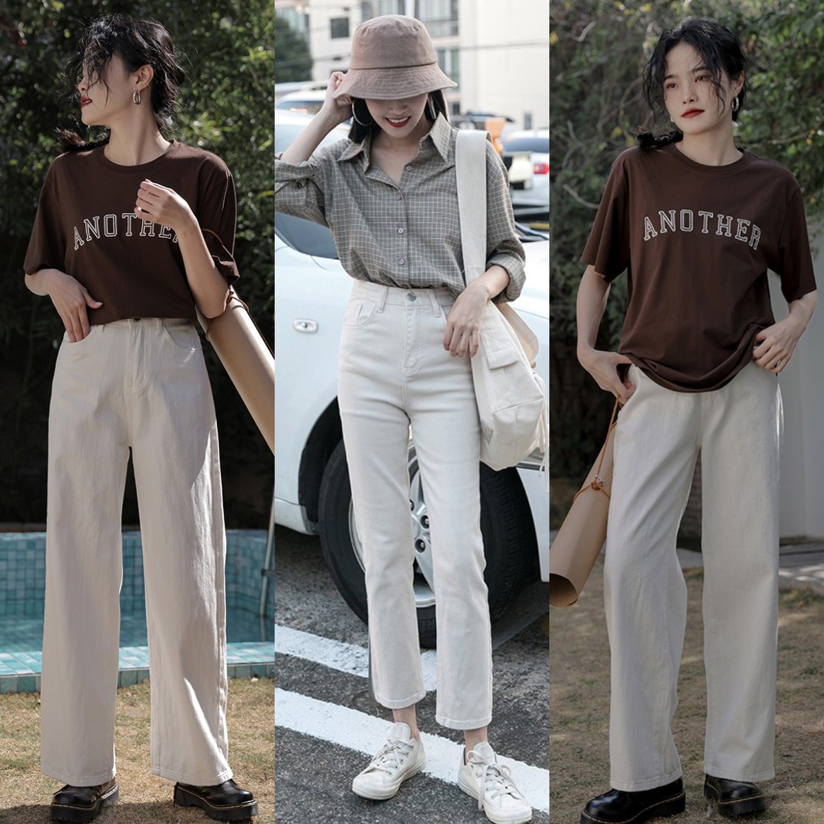 偏白色系裤子怎么搭配,夏白色裤子的穿搭方法