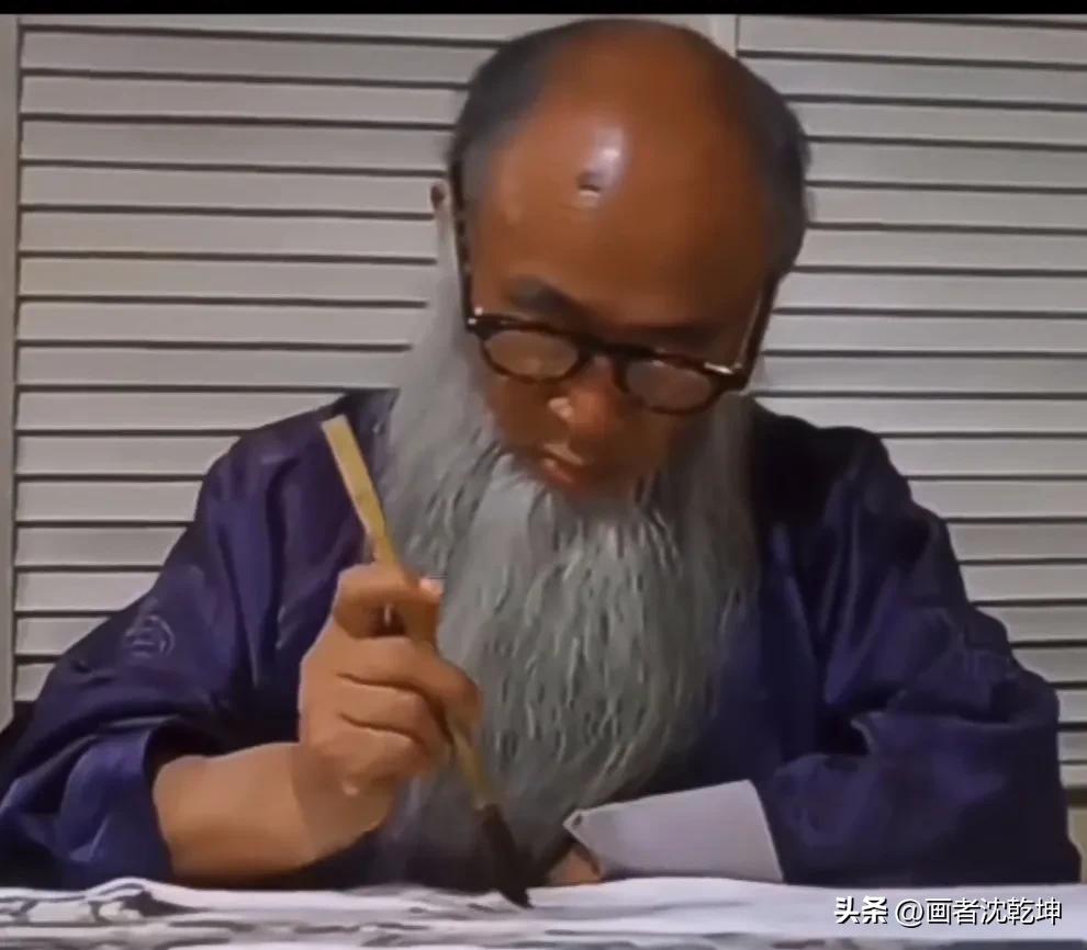 张大千临摹敦煌壁画白描稿,张大千工笔人物头部白描