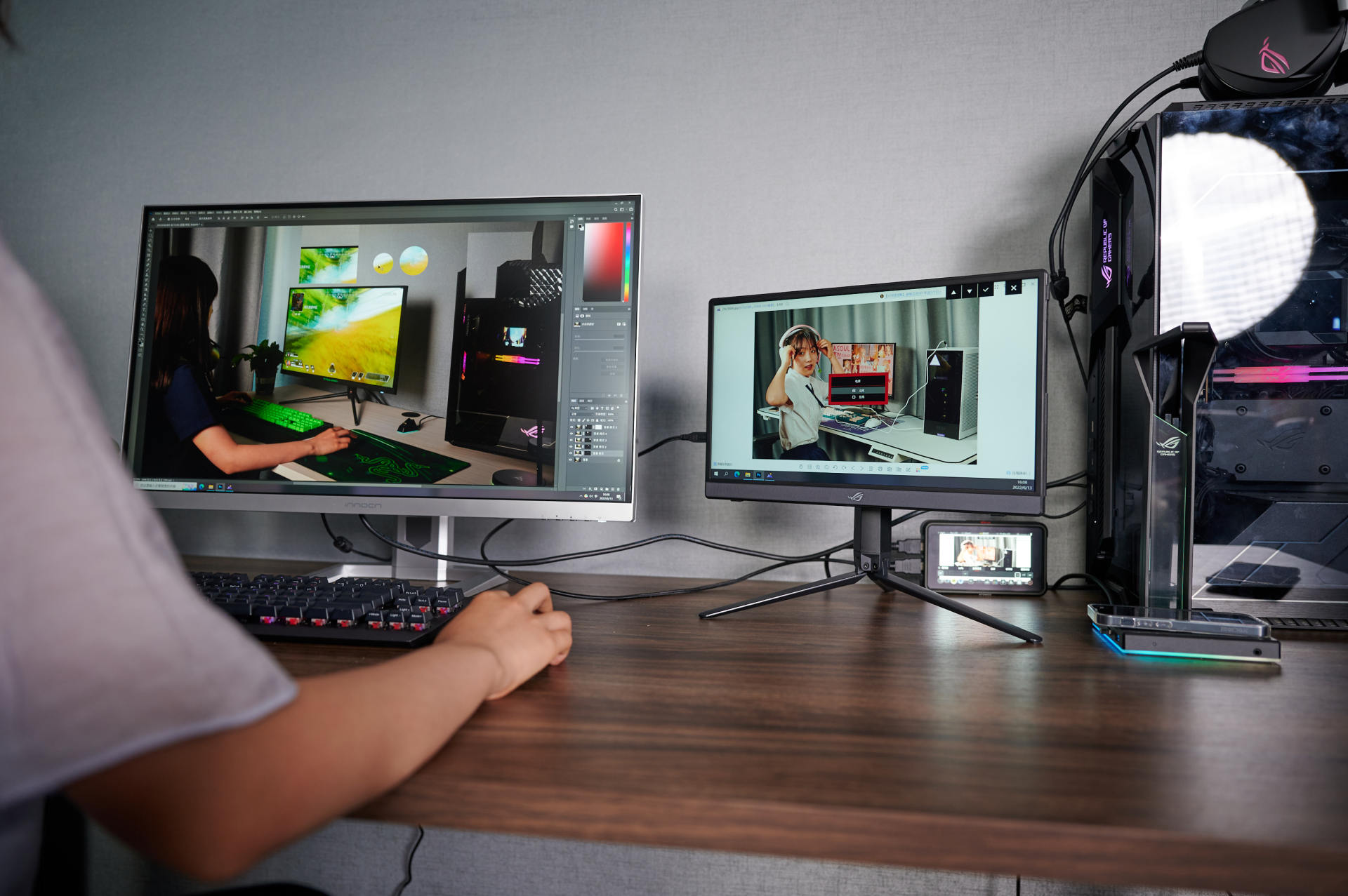 rog全家桶顶配桌搭,rog全家桶同品质混搭