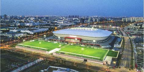 专业足球场屋盖钢结构,上海浦东足球场规划竞标设计方案