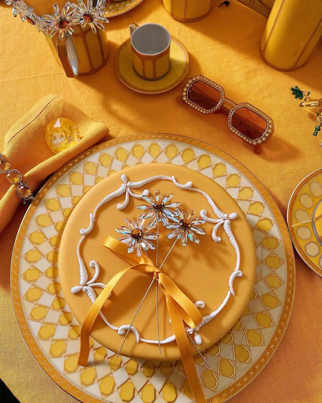 施华洛世奇装饰碗,施华洛世奇图案碗