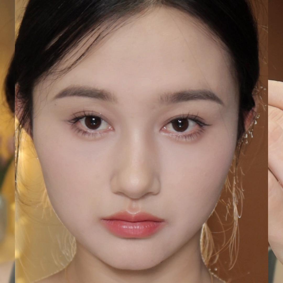 画线条眉毛妆教程初学者,跟着明星学化妆怎么剪辑