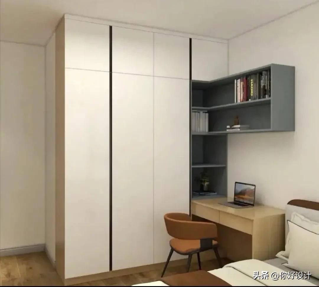 小孩房书桌衣柜一体,衣柜书桌一体图片大全新款