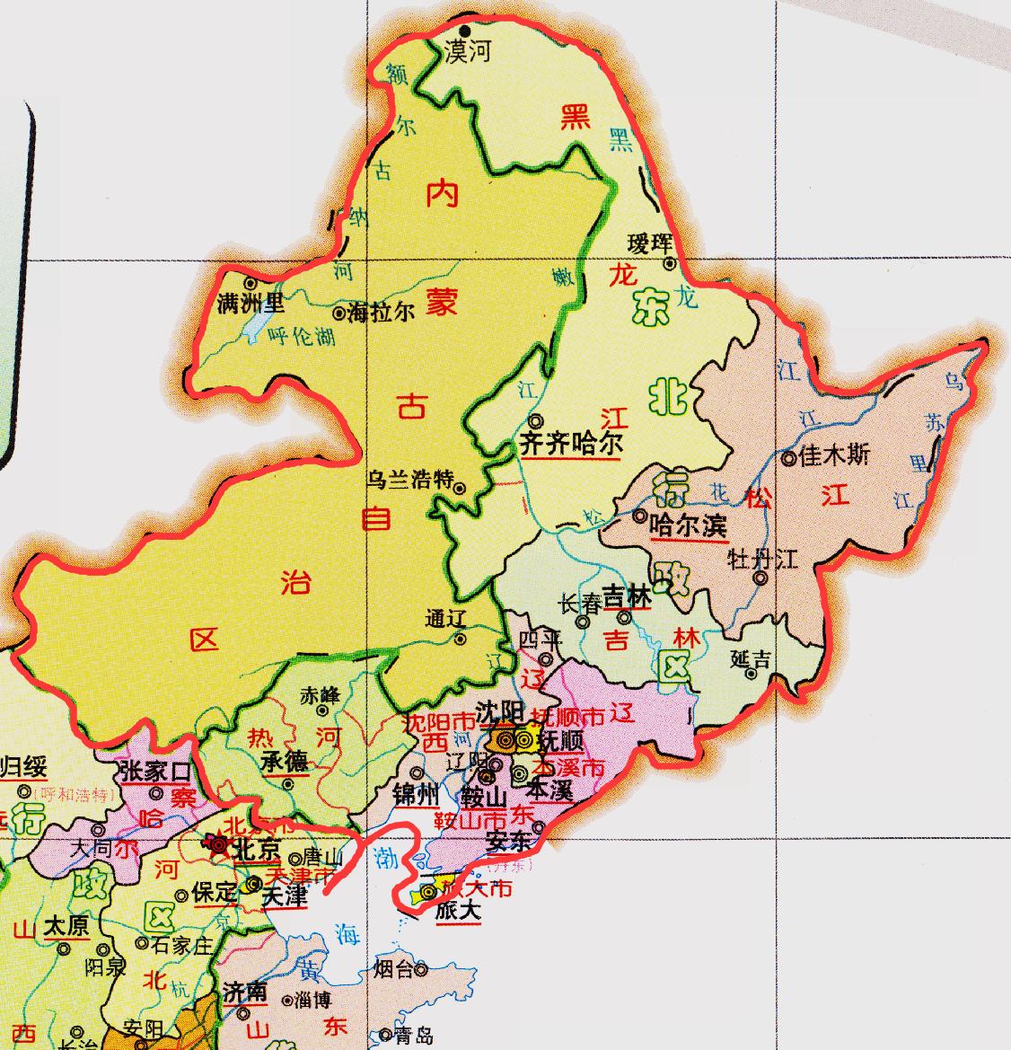 东北行政区划变迁历史,东北行政区划变迁