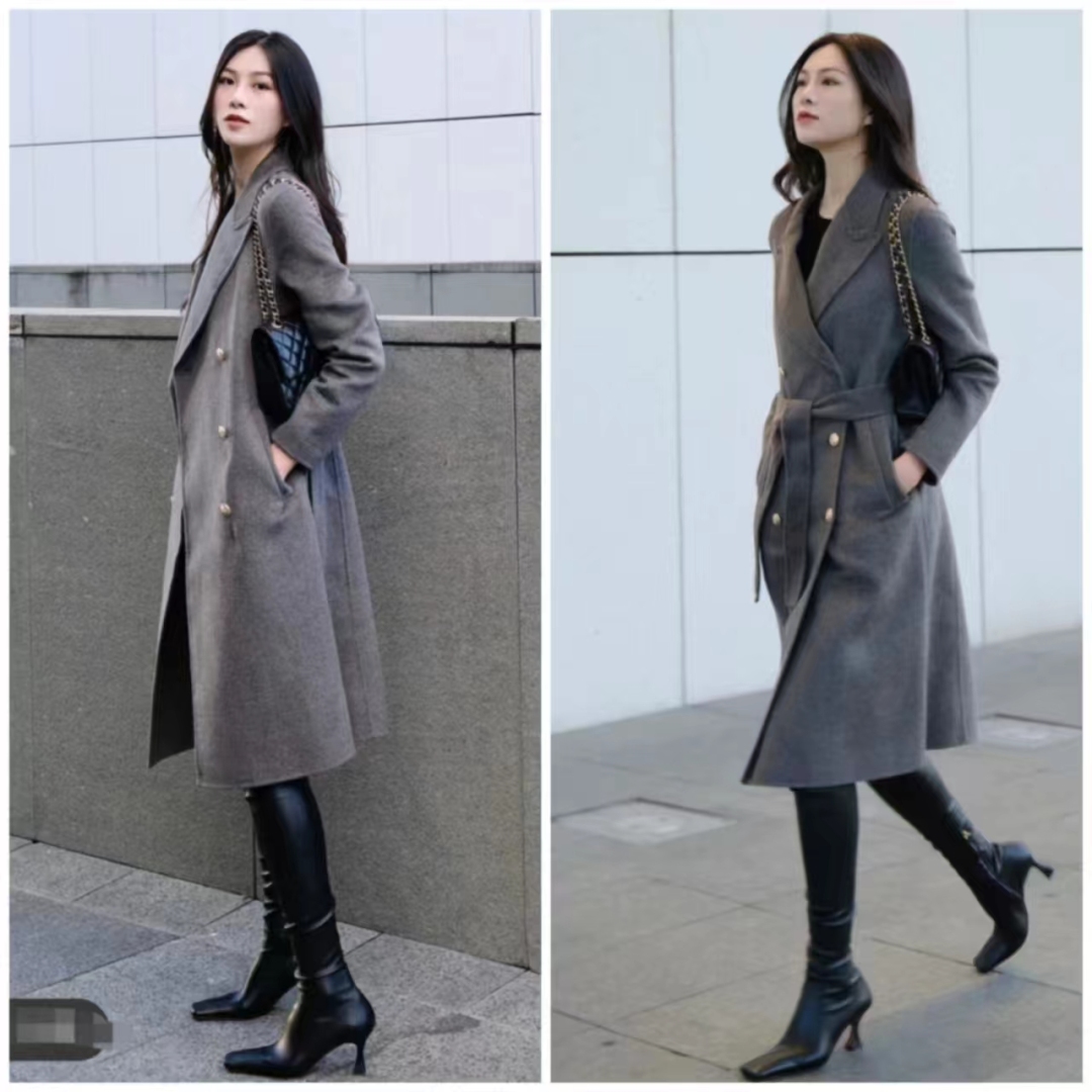 流行的靴子搭配什么衣服图片,中长靴子穿衣搭配图片2020秋冬