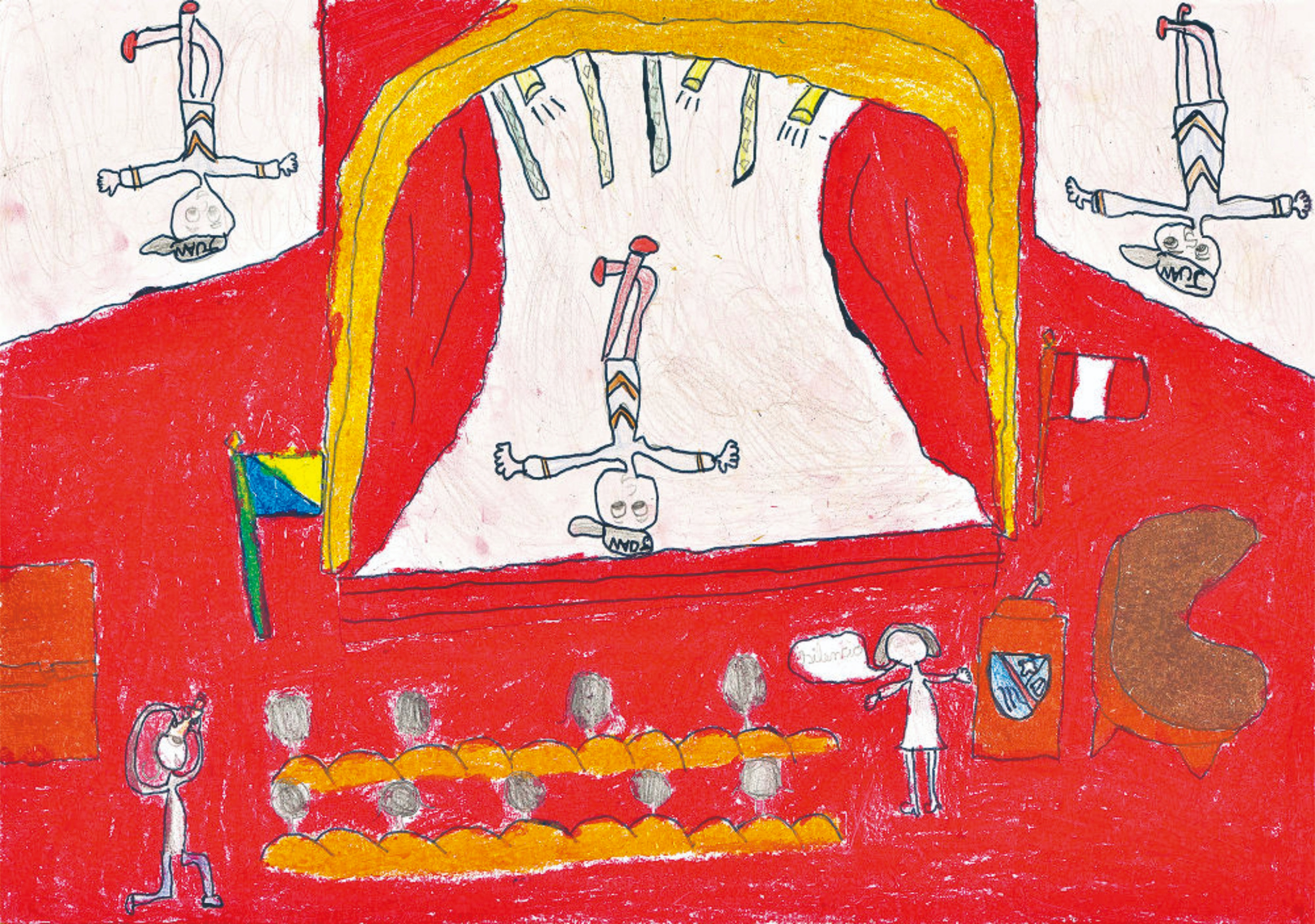 简单漂亮的儿童画作品欣赏,童心世界主题绘画作品