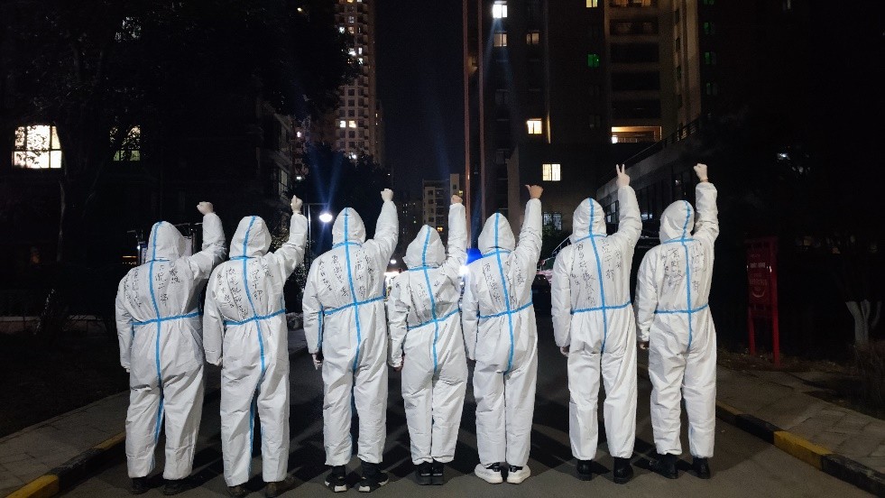 抗击疫情社区一线工作者,坚守在西安疫情防控一线