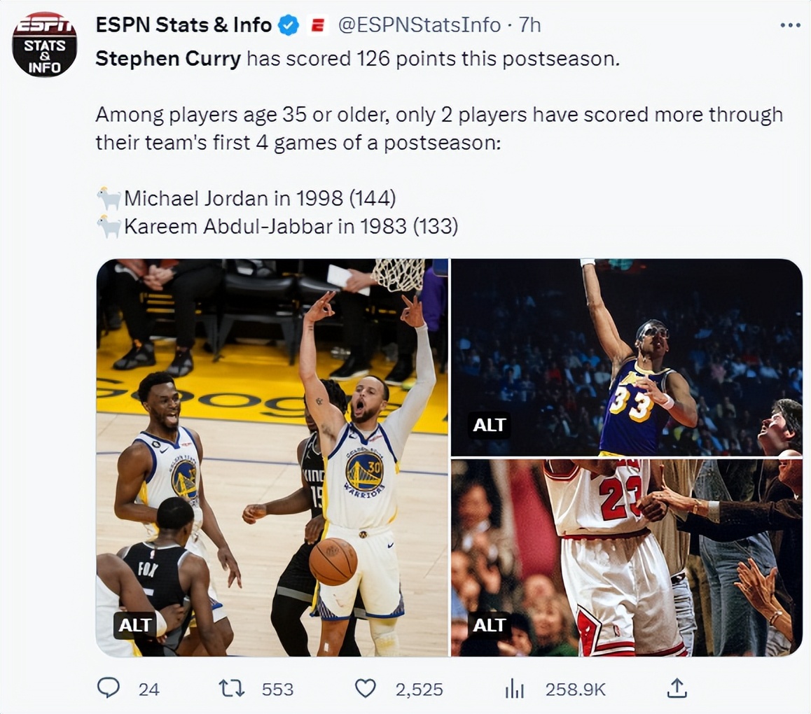 35岁库里60分历史第一,库里35岁以上单场40+