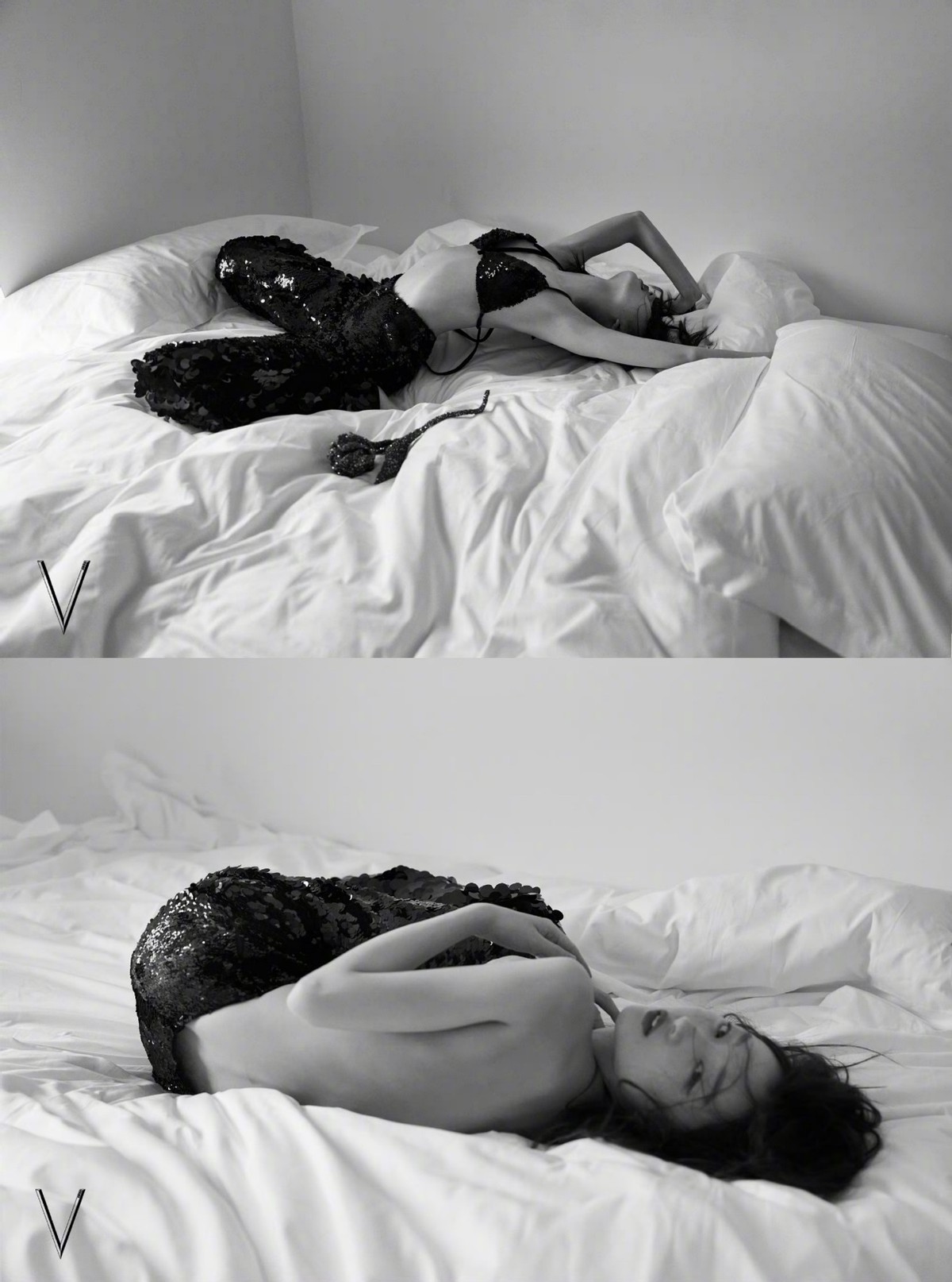 周冬雨巴黎时装周看秀造型,周冬雨vogue活动造型同款模特衣服