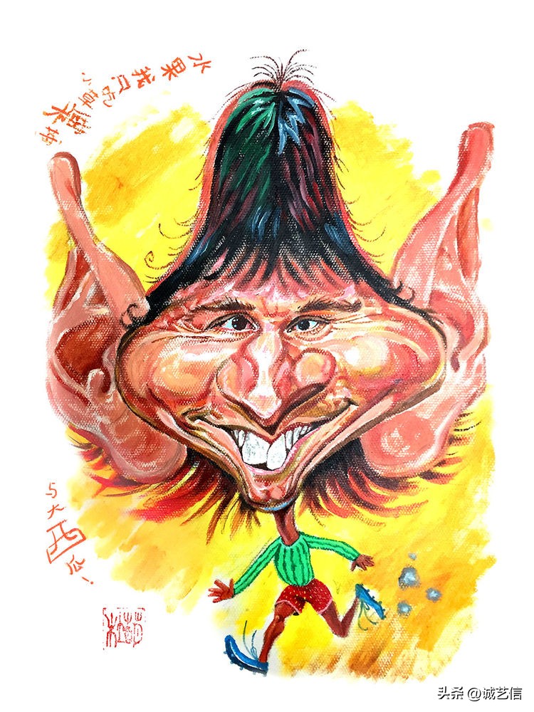 卡塔尔梅西漫画海报,梅西拿着美洲杯来卡塔尔的漫画