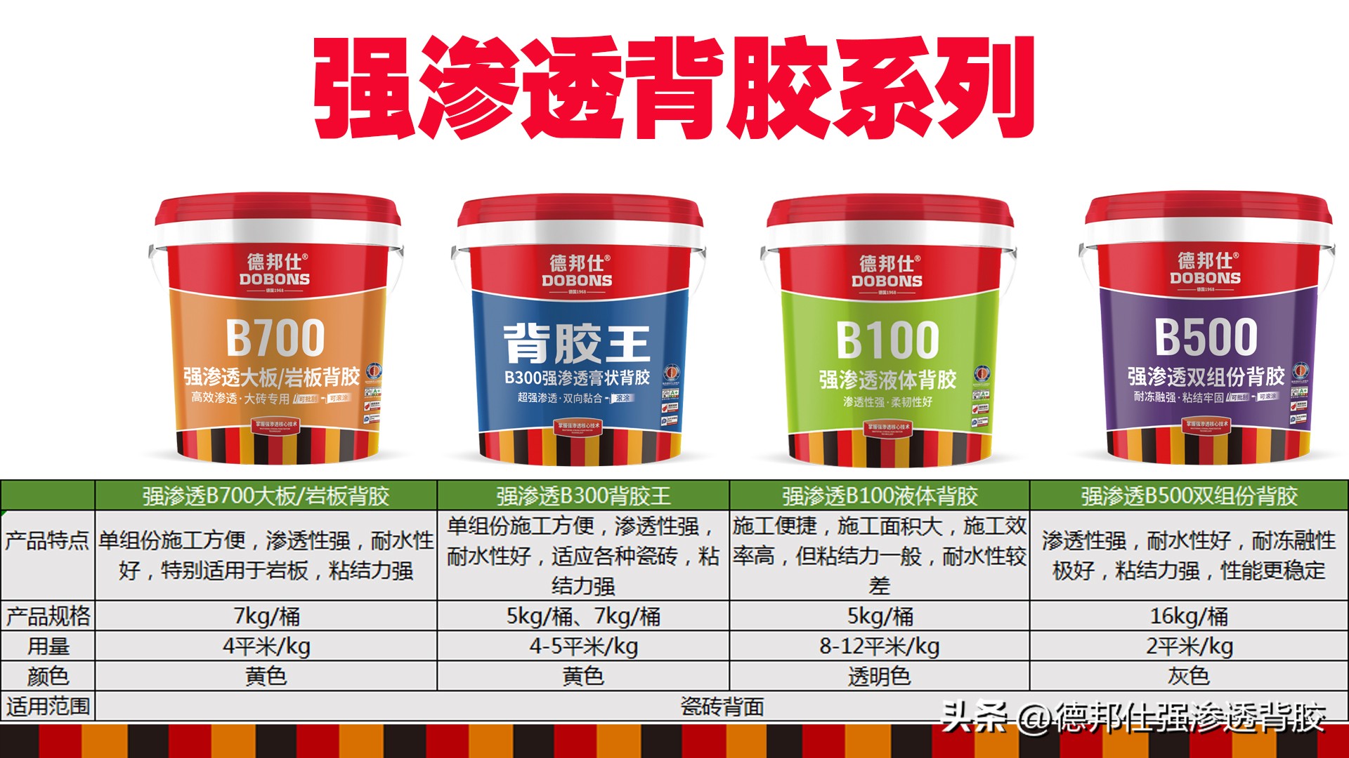 德邦仕强渗透膏状背胶：铺贴新选择，品质保障家居安全