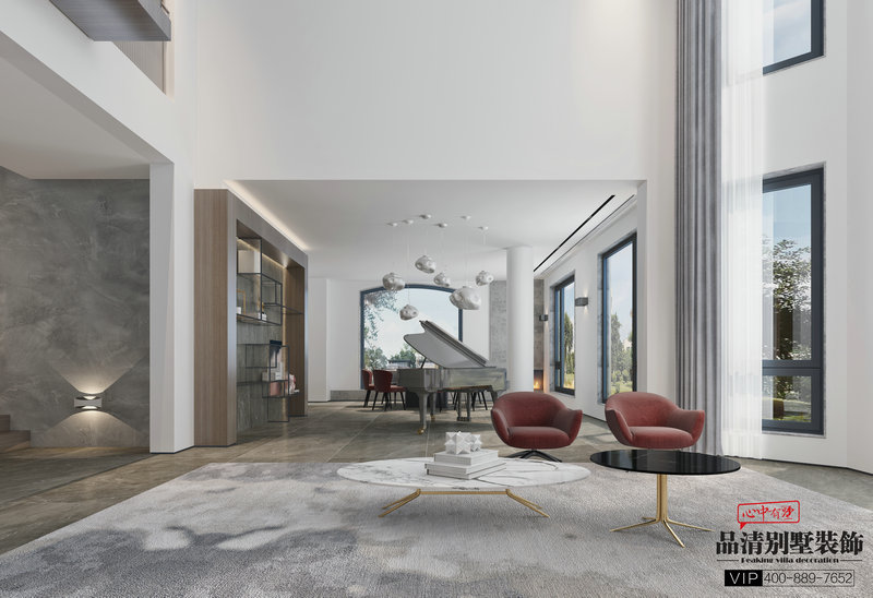 南通豪宅别墅装修实景,南通品清别墅