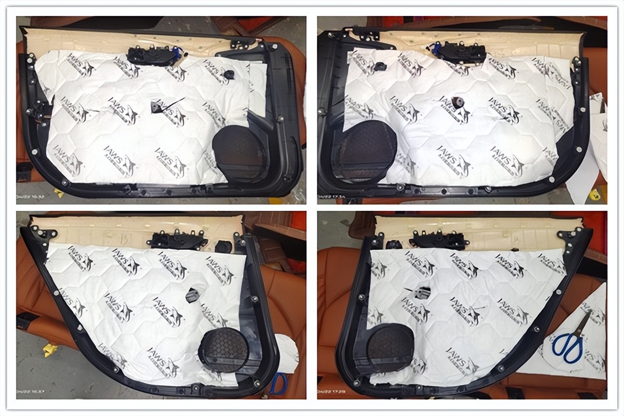 亚洲龙隔音改装案例青岛,大白鲨隔音材料金鲨和银鲨哪个好