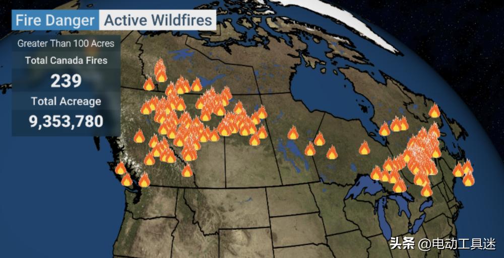 加拿大山火烟雾最新消息,加拿大山火浓烟吹到美国事件