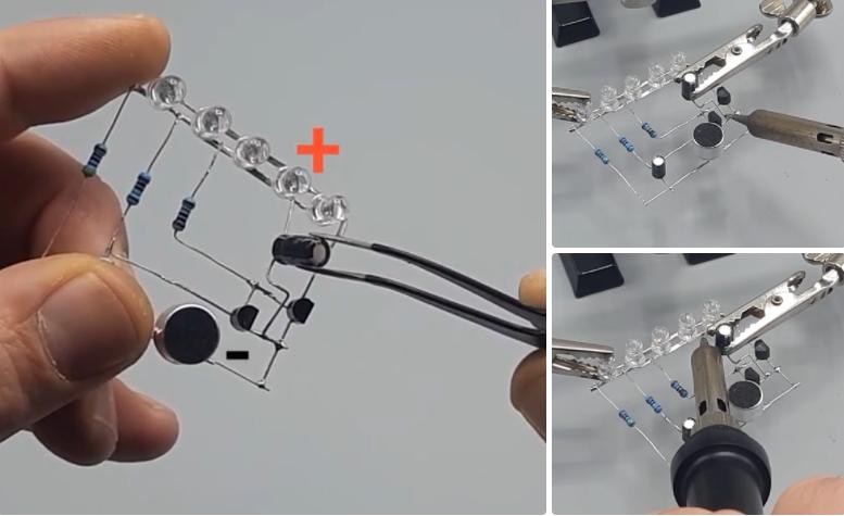 声控led灯改成常亮灯视频,led灯怎么能声控