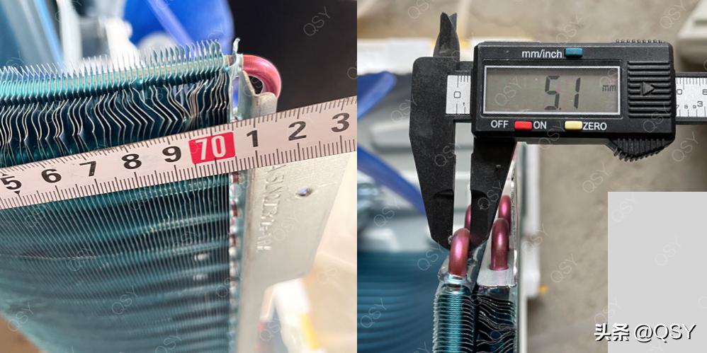 拆华蒜空调BpR3HSQK15,B11.5匹一级和奥克斯配置相同但价格更低