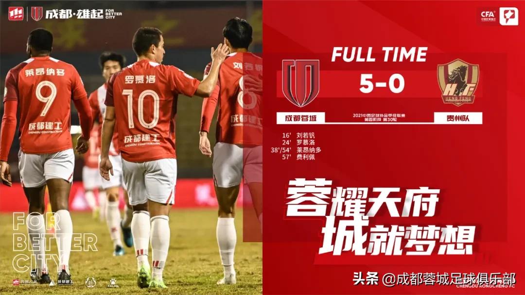 贵州队vs成都蓉城,成都蓉城3-0浙江队比赛复盘