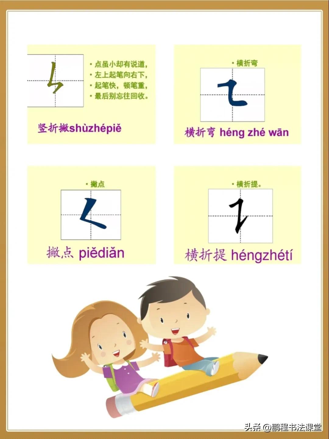 一年级汉字笔画笔顺大全,一年级笔顺笔画