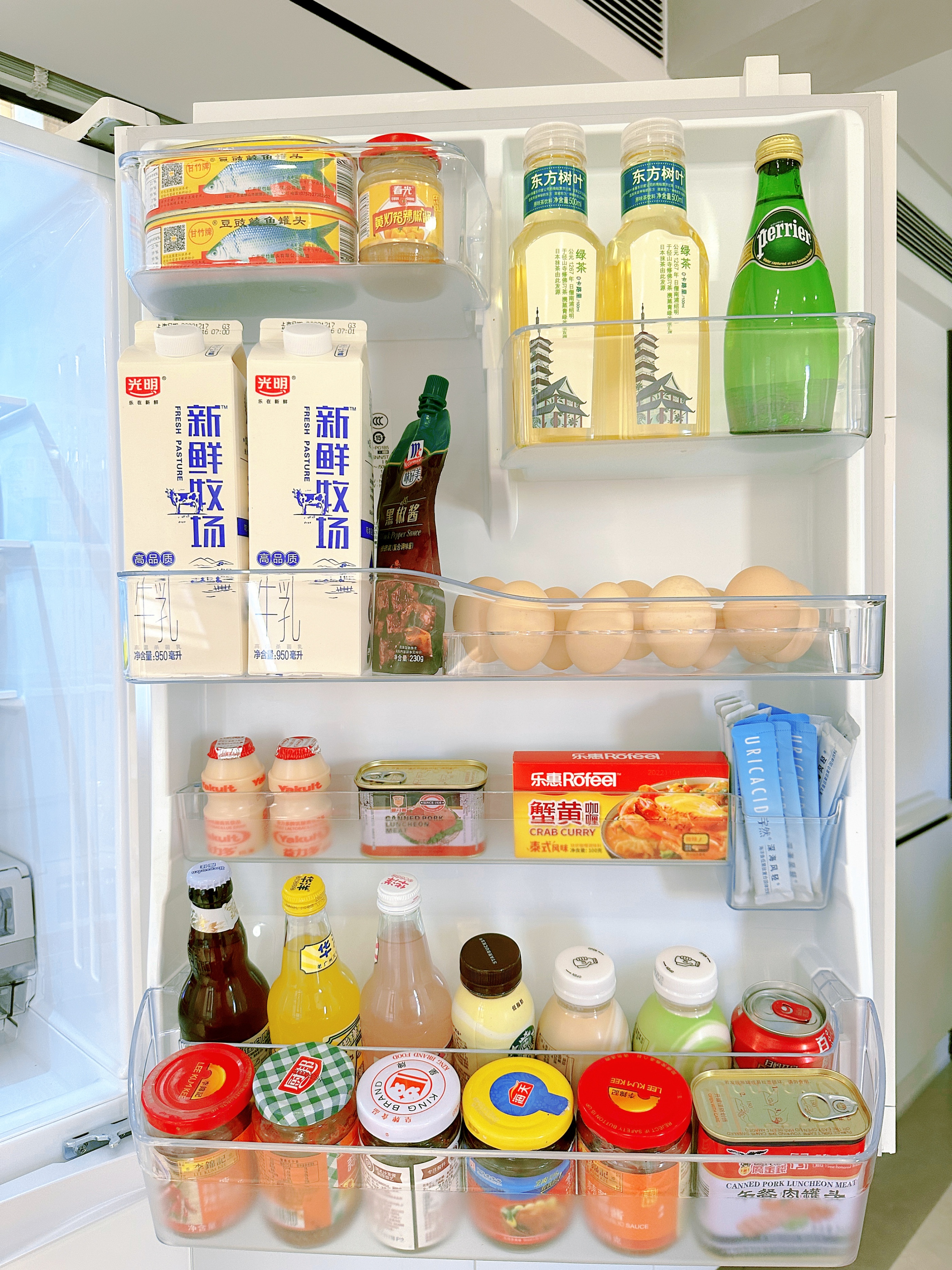 极简家配晴空白色冰箱真的yyds！皮薄馅大超好用