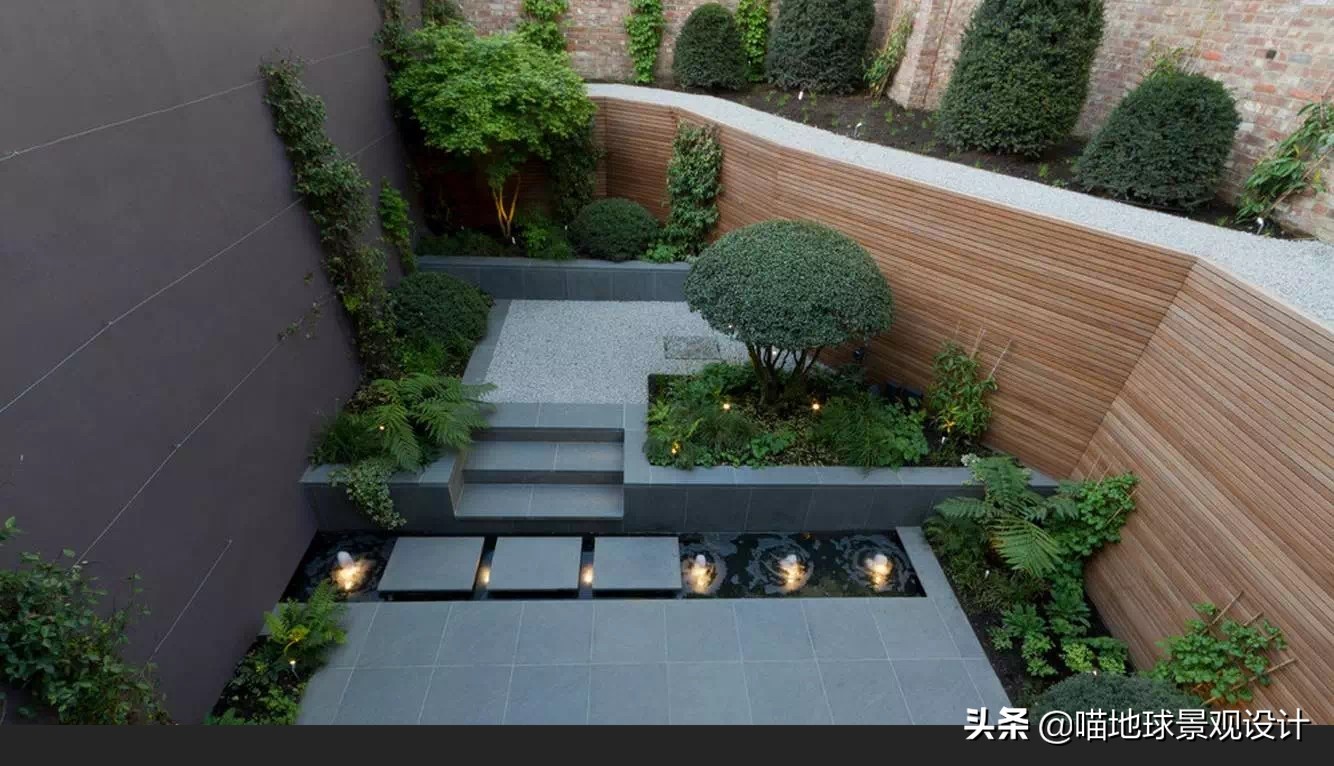 简洁清爽的现代景观别墅庭院赏析,现代简约别墅园林设计效果图