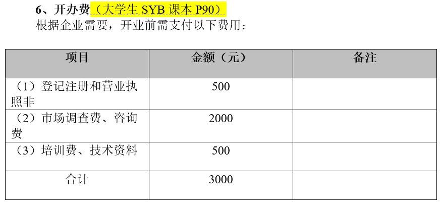 大学生创业项目计划书目录例子,syb创业计划书范文10篇
