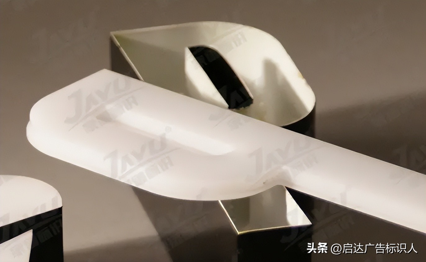 灯箱发光字设计,不锈钢无边发光字广告