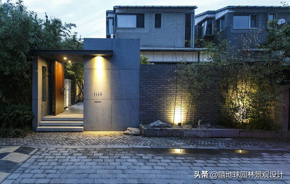 别墅庭院大门入口设计效果图,别墅庭院花园效果图大全集