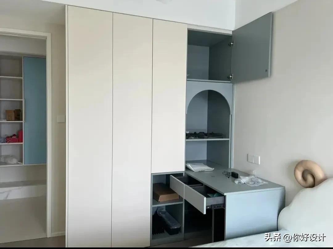 小孩房书桌衣柜一体,衣柜书桌一体图片大全新款