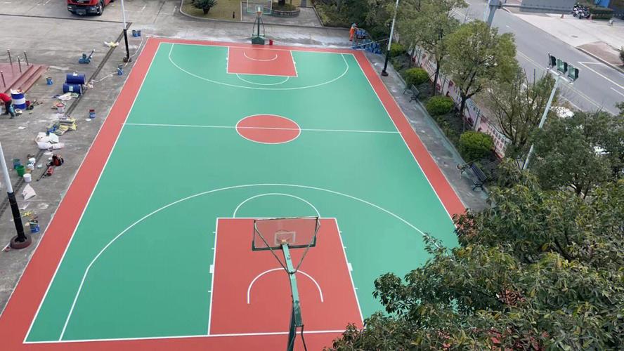 广西篮球场人造草坪面层,篮球场硅pu面层的做法