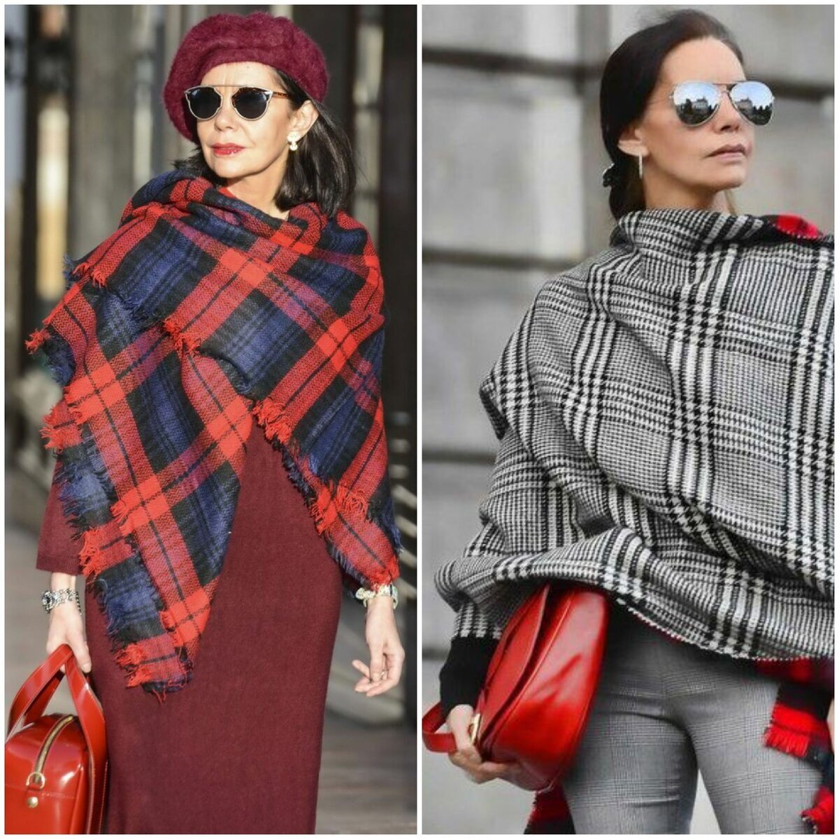 如果您的服装对您来说似乎无味，请用披肩装饰它们