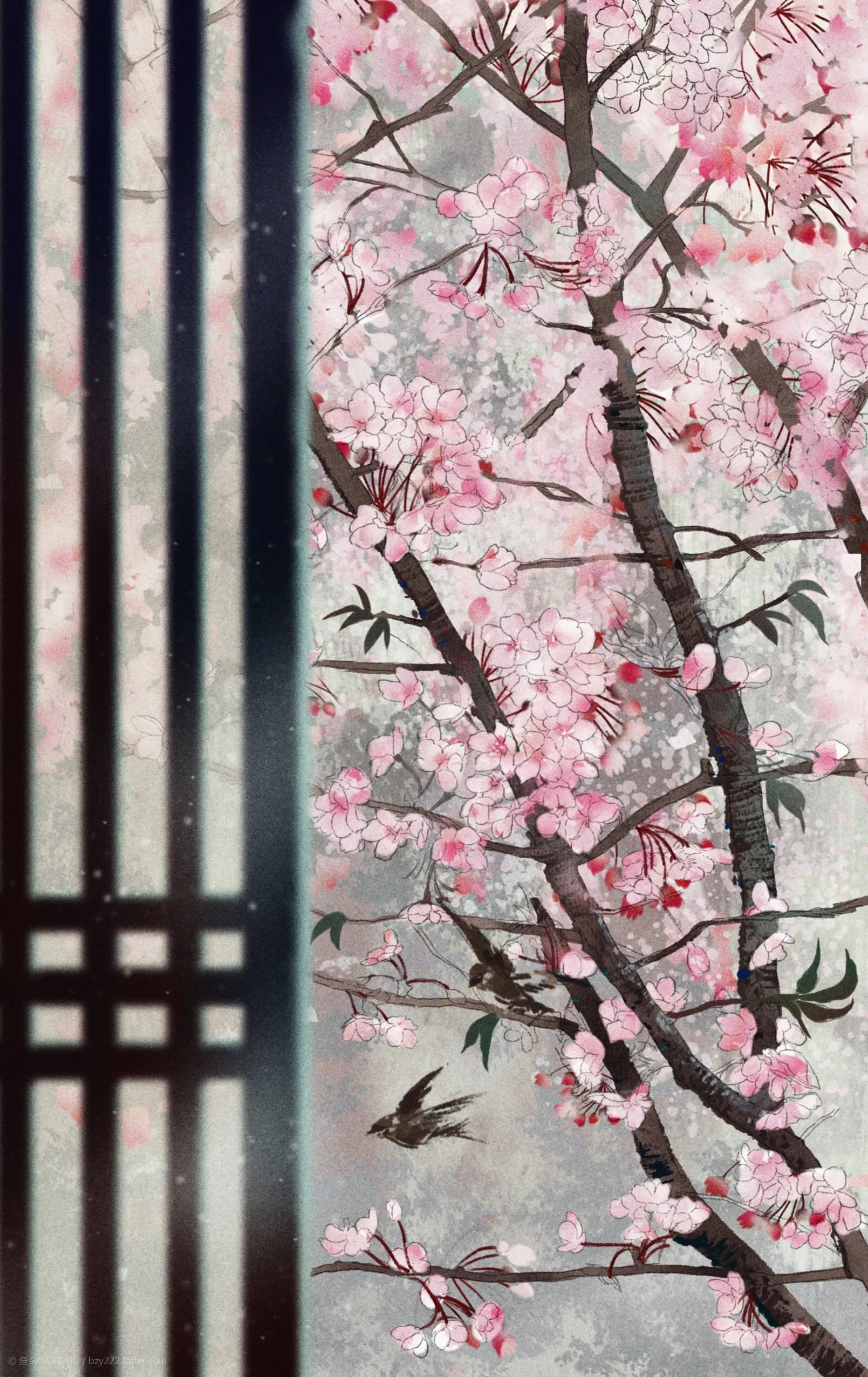 唯美古风意境手绘插画,唯美古风意境手绘头像