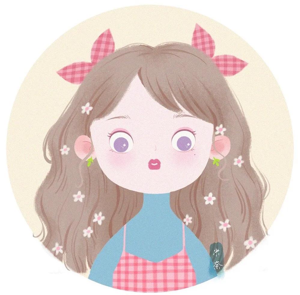 古典可爱小女孩插画,一组超萌的小女孩插画