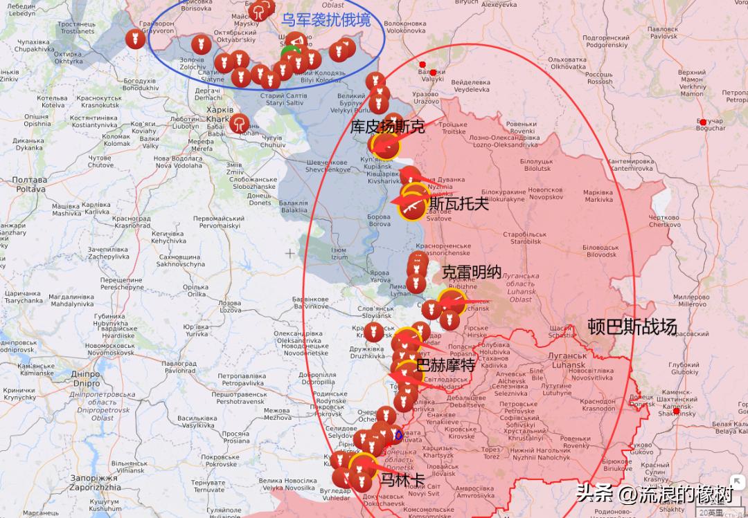 俄乌顿巴斯战争进度图,俄乌战争顿巴斯前线