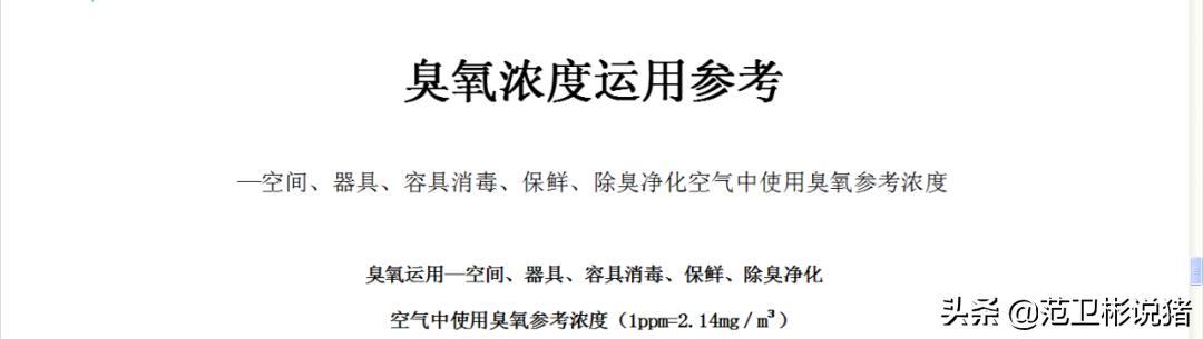 范卫彬‖臭氧消毒，你还要错多久？