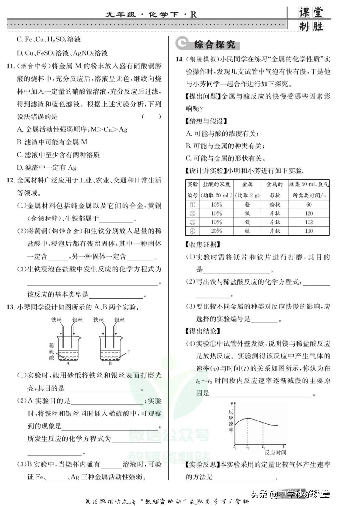 初中化学全册知识宝典下载,初中化学复习资料大全免费鲁教版