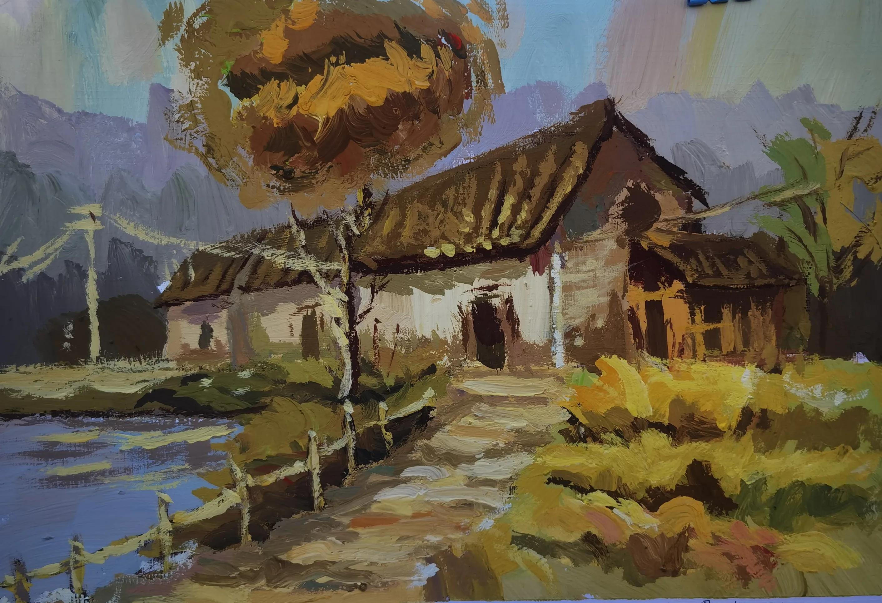 叶县迎国庆书画展,叶县融通实验高中国庆画展