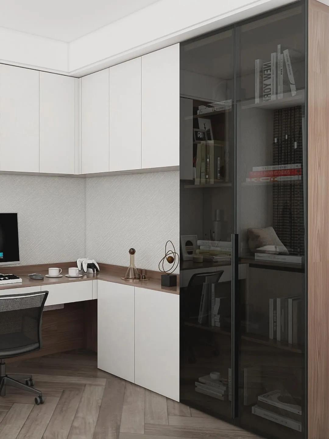 电视柜书桌一体组合,卧室衣柜书桌一体柜