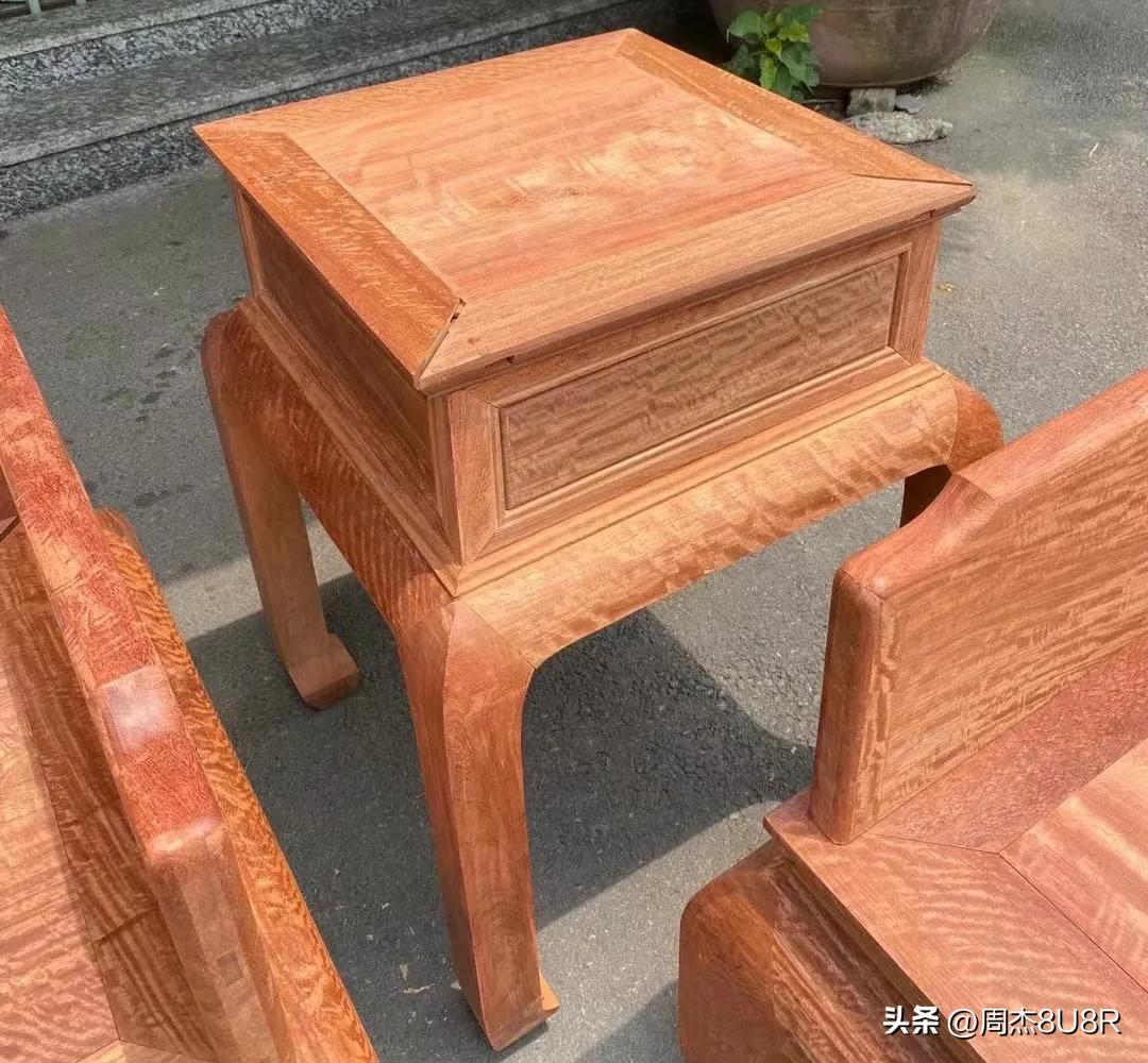 缅甸花梨大果紫檀千里江山图沙发,缅甸大果紫檀虎皮纹沙发