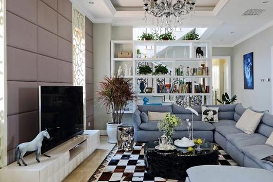 第一眼就很惊艳的电视背景墙,招财电视背景墙