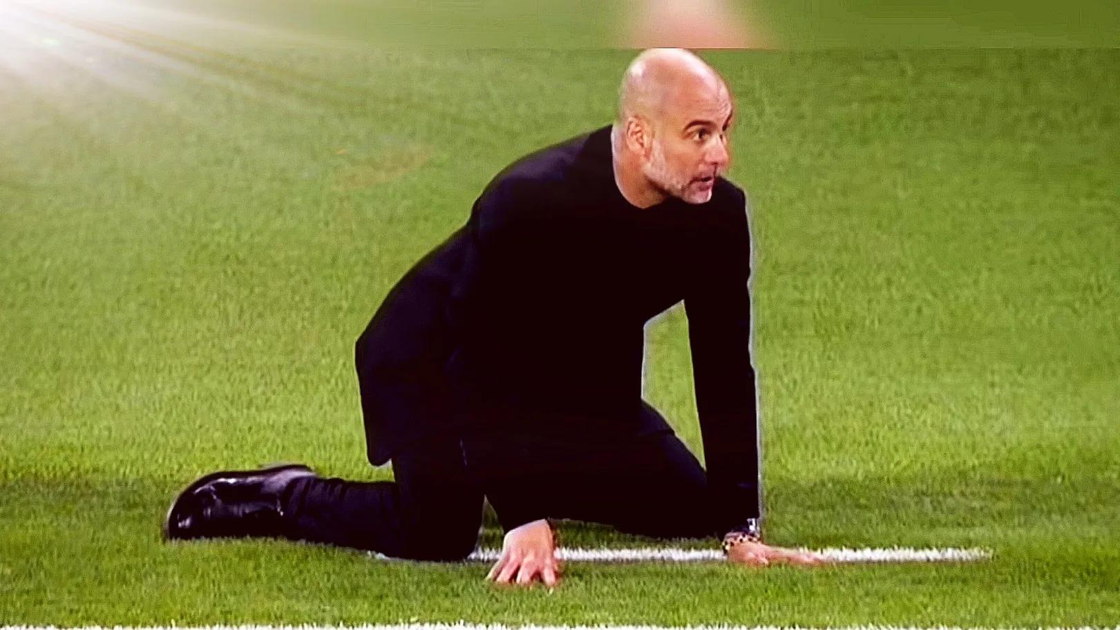 瓜迪奥拉六年的曼城欧冠之旅,曼城夺欧冠瓜迪奥拉落泪