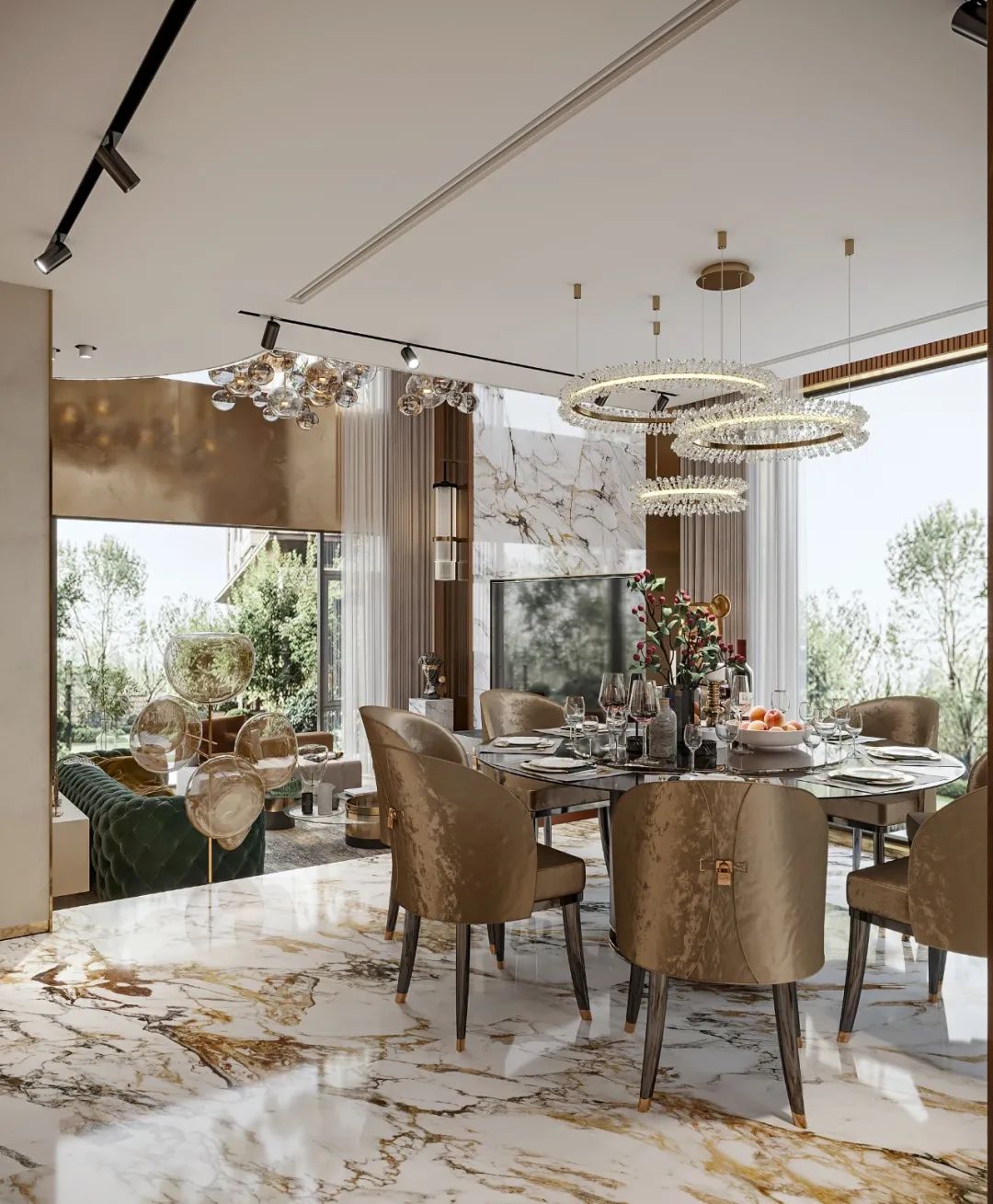 大理石打造的豪宅 (顶级豪宅客厅用什么大理石)