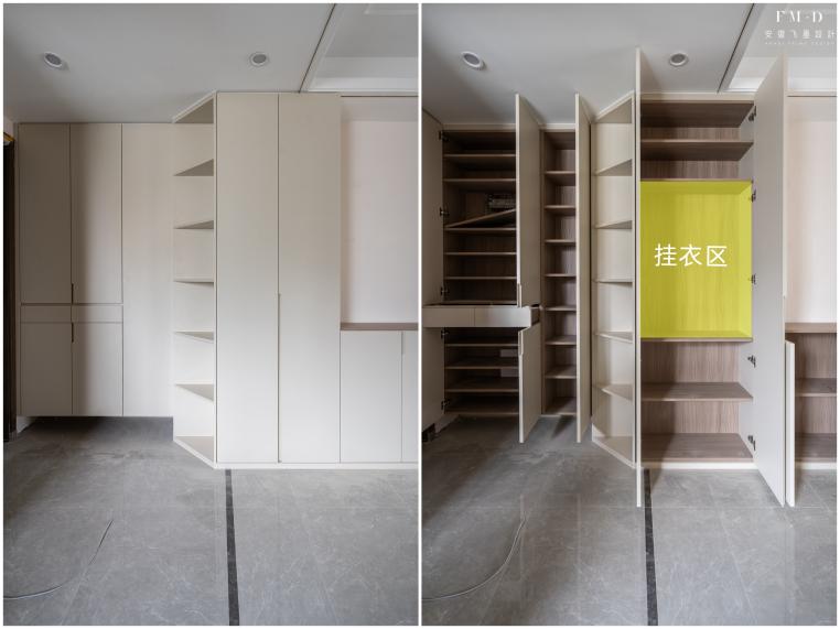 一个好用的竖厅,把柜子做到了9米2的长度,容量大,是真的实用