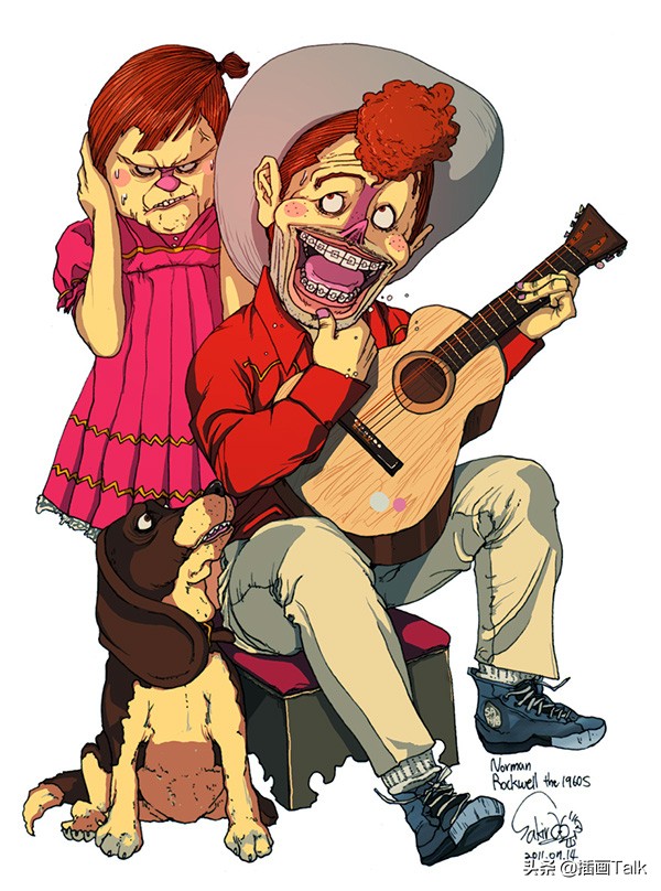 韩国插画师daehyunkim插画作品,韩国插画师siki作品