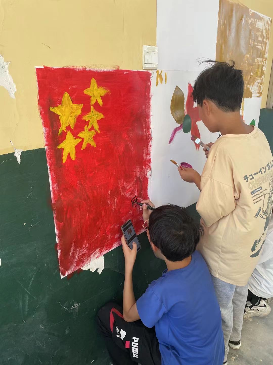 八一南昌起义墙绘,鸭子创意墙绘