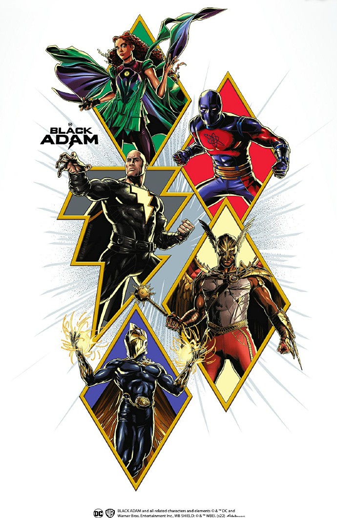 巨石强森黑亚当什么时候开拍,巨石强森黑亚当海报