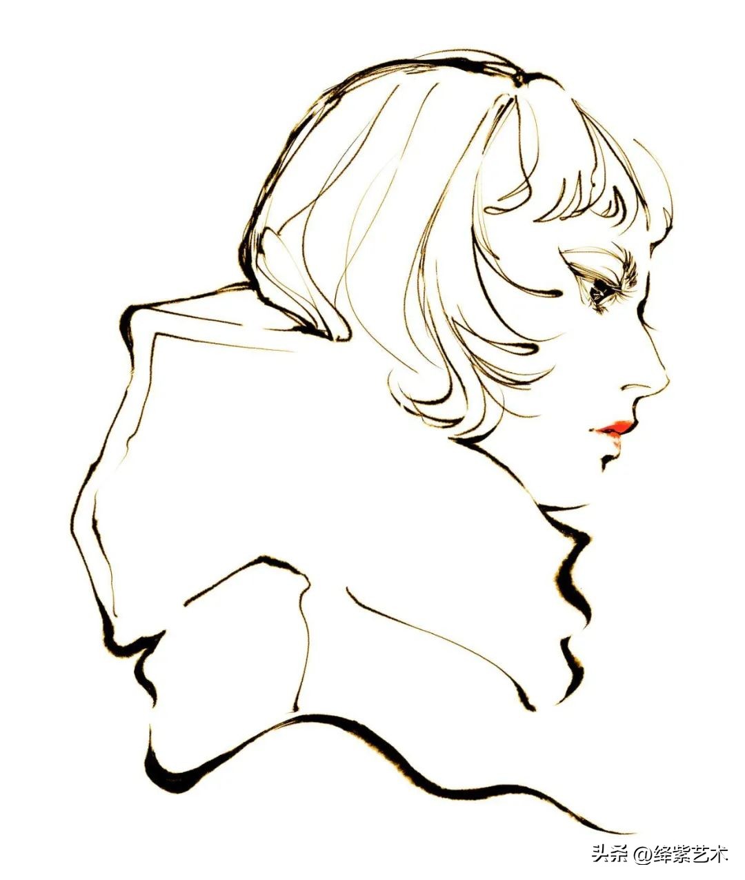 这位插画家描绘的短发女孩，长在我的审美上了，看了十分享受