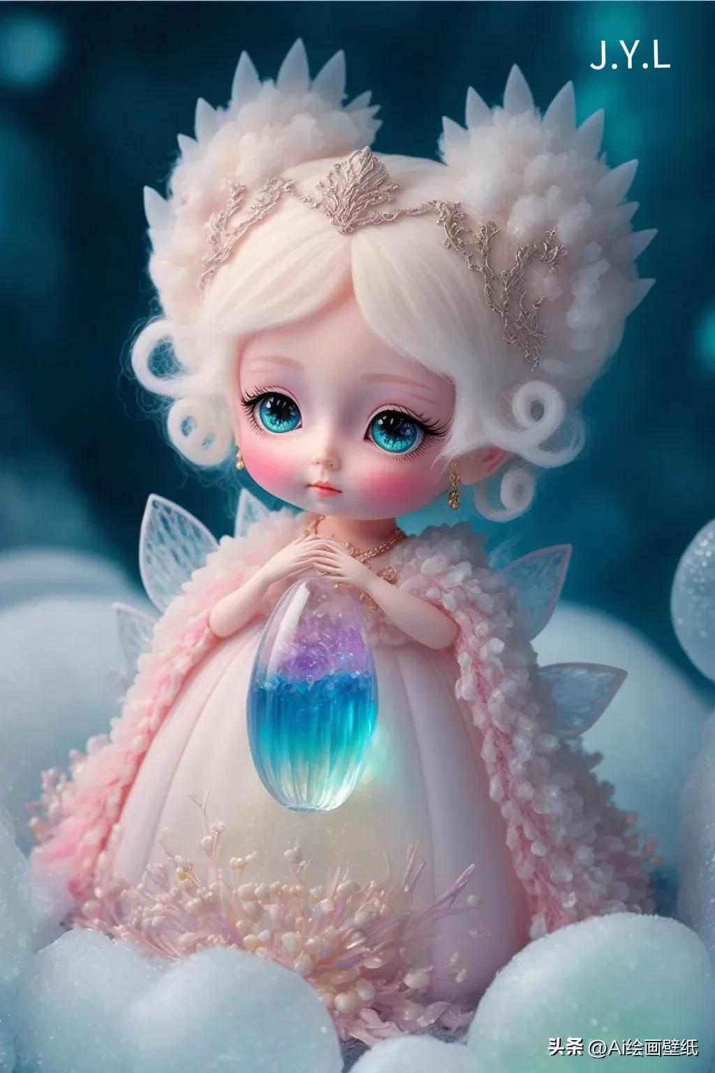 AI绘画作品创作【美丽的小公主】
