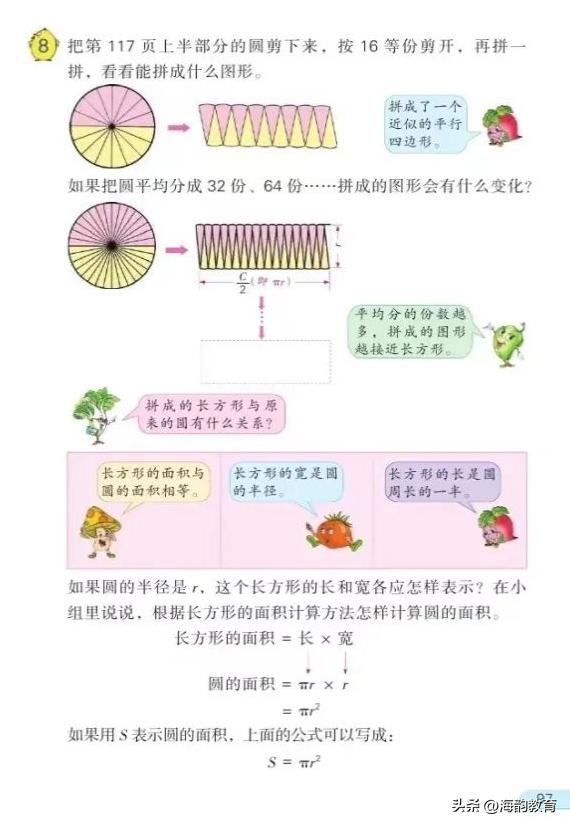 小学数学圆的面积教学设计思路,精品课小学数学圆的面积