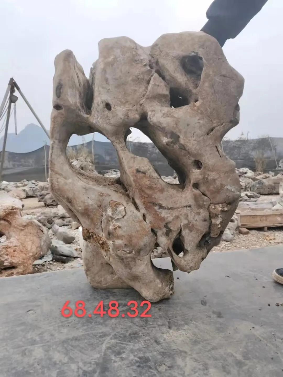 天然太湖石原石小摆件直播,太湖石原石用什么抛光